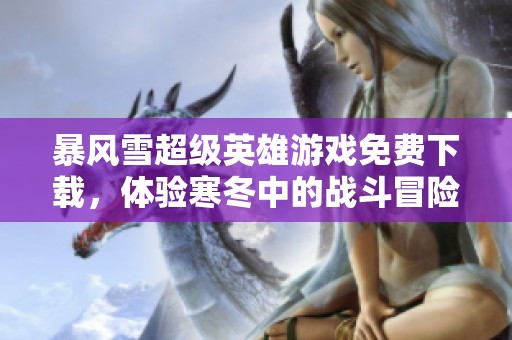 暴风雪超级英雄游戏免费下载，体验寒冬中的战斗冒险