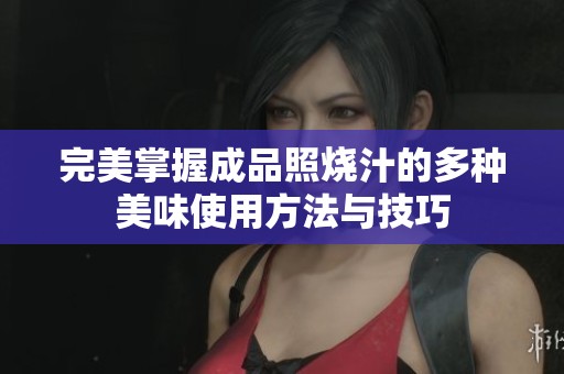 完美掌握成品照烧汁的多种美味使用方法与技巧