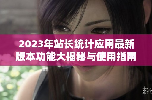 2023年站长统计应用最新版本功能大揭秘与使用指南