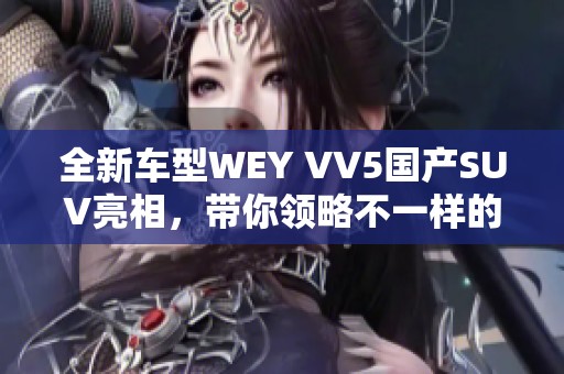 全新车型WEY VV5国产SUV亮相，带你领略不一样的驾驶体验