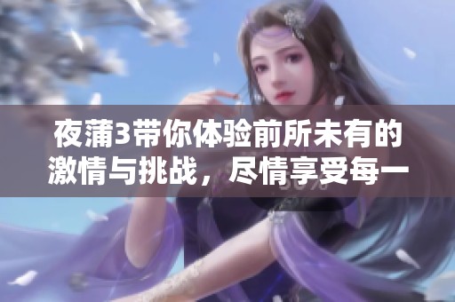 夜蒲3带你体验前所未有的激情与挑战，尽情享受每一刻！