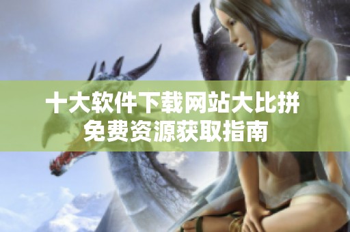 十大软件下载网站大比拼 免费资源获取指南