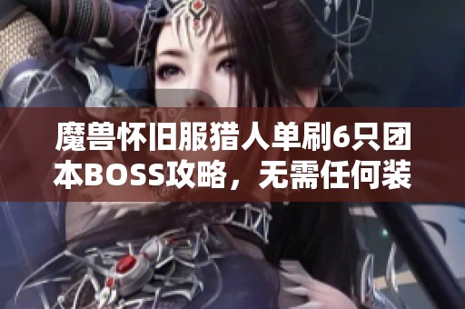 魔兽怀旧服猎人单刷6只团本BOSS攻略，无需任何装备要求