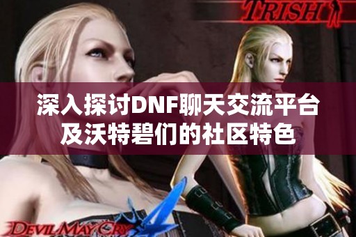 深入探讨DNF聊天交流平台及沃特碧们的社区特色