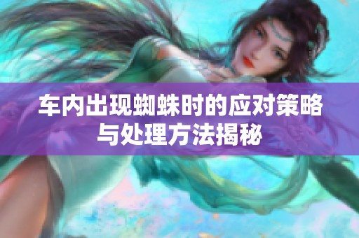 车内出现蜘蛛时的应对策略与处理方法揭秘